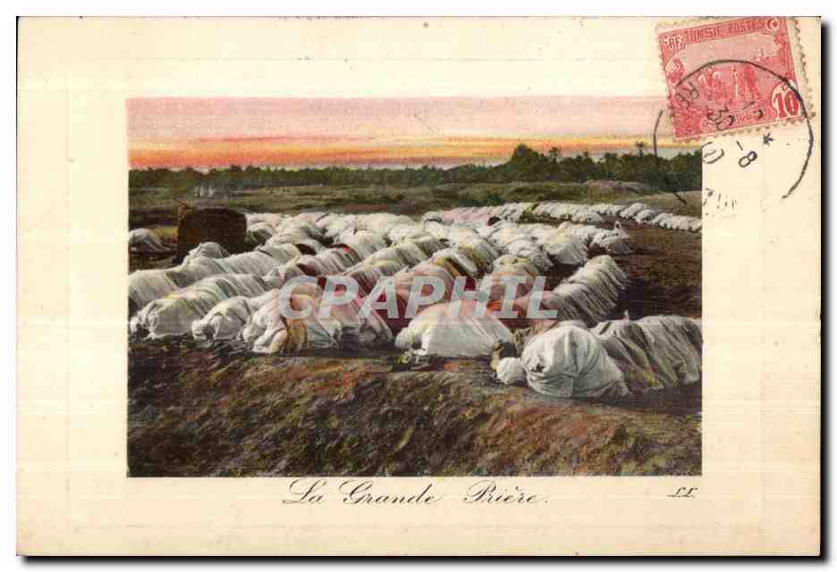 CPA Maroc La Grande Priere Musulman