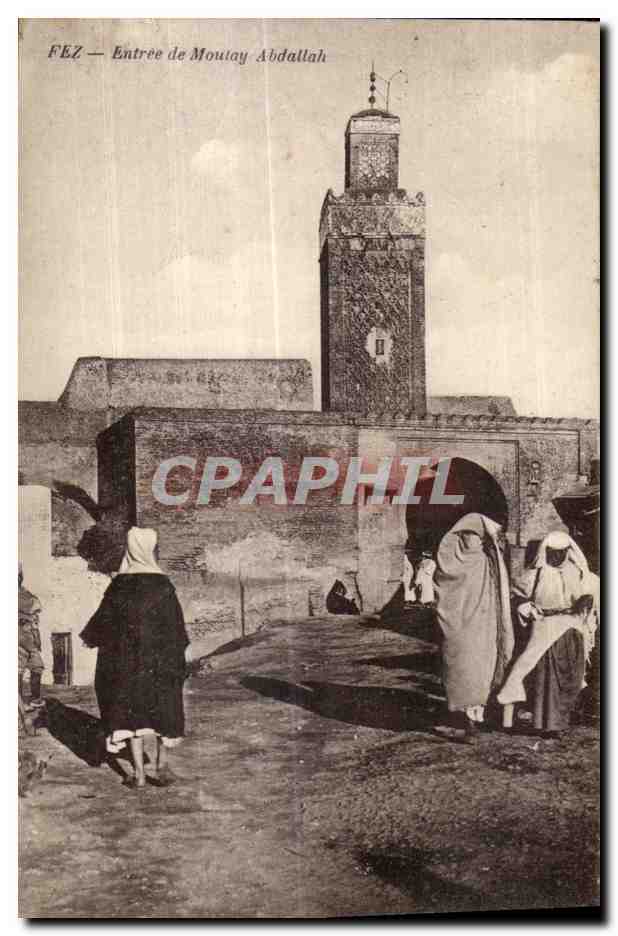 CPA Maroc Fez Entree de Moulay abdallah