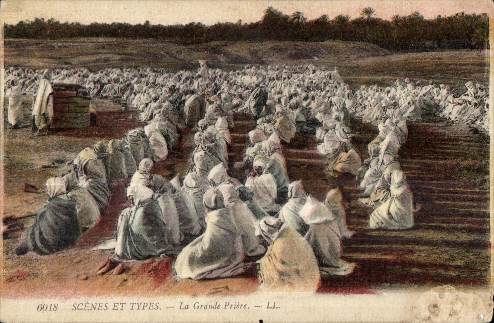 CPA Maroc Scenes Et Types La Grande Priere 