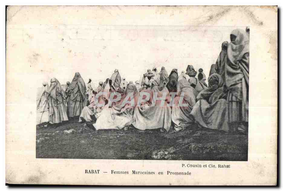 CPA Maroc Rabat Marocaines en Promenade
