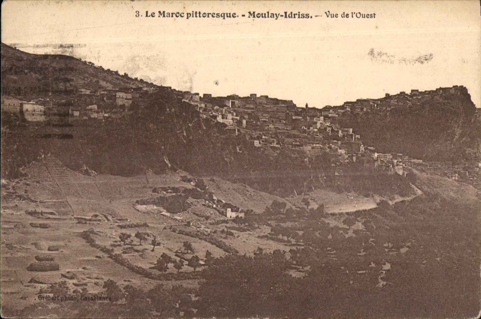 CPA Maroc Le Maree Pittoresque Moulay Idriss Vue de I Ouest