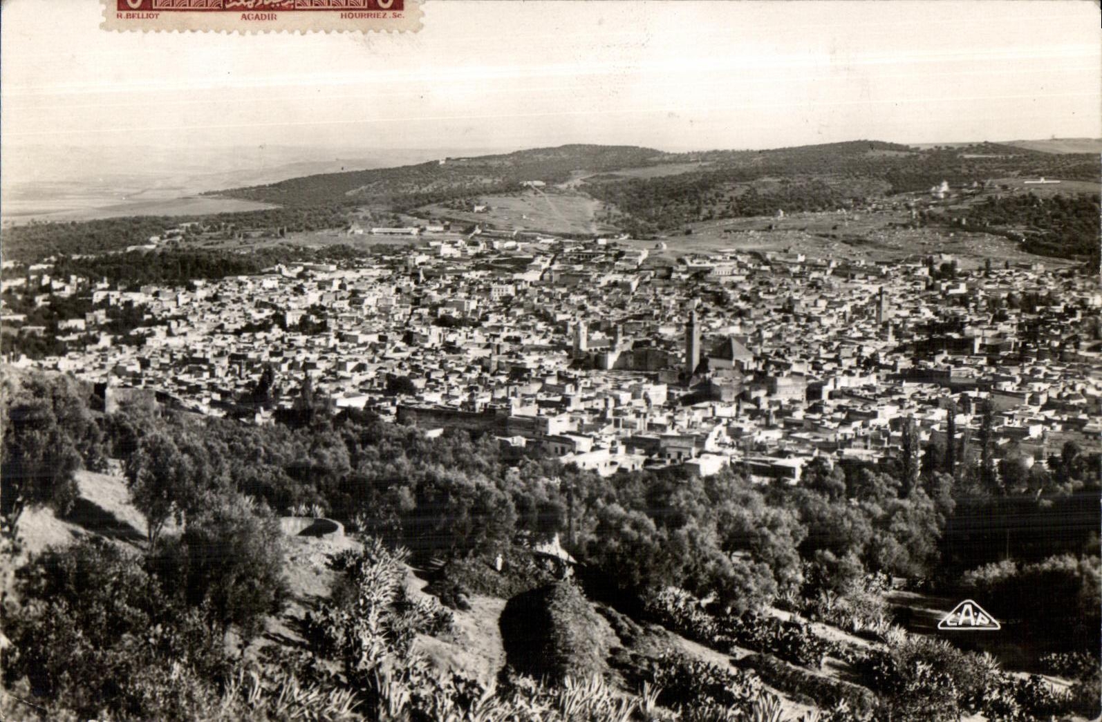 CPA Maroc Fez Vue generale prise du cote Sud