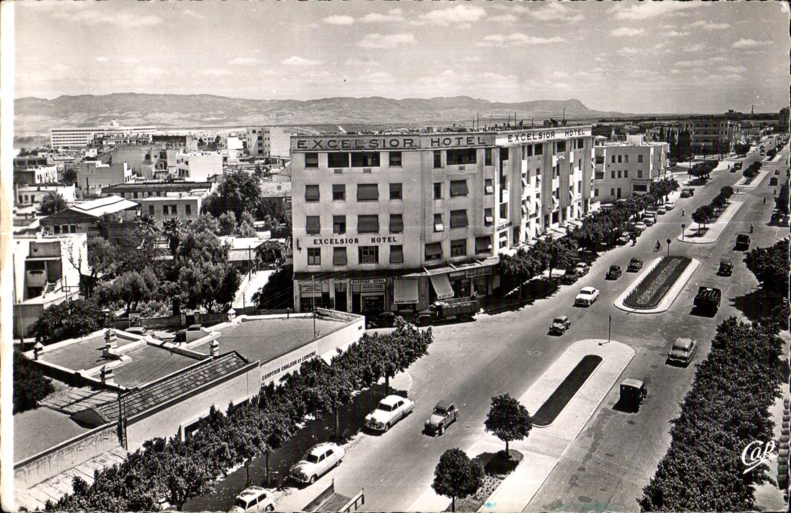 CPA Maroc Avenue Lyautey Hotel Excelsior 
