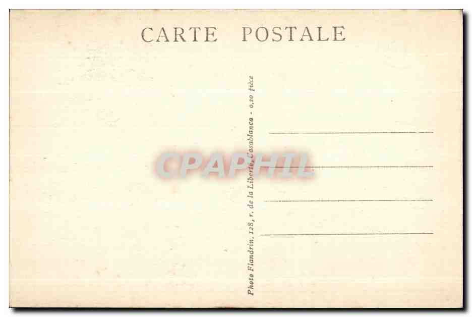 CPA Maroc Meknes La demeure des Chorfas Alaouites En bas au ler plan le tombeau de Moulay Ismael — Rückseite