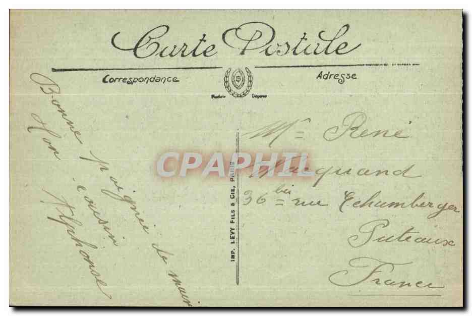 Cheiks et Goums à la Grande Fantasia — SCÈNES ET TYPES — LL. — n° 6004 — Rückseite