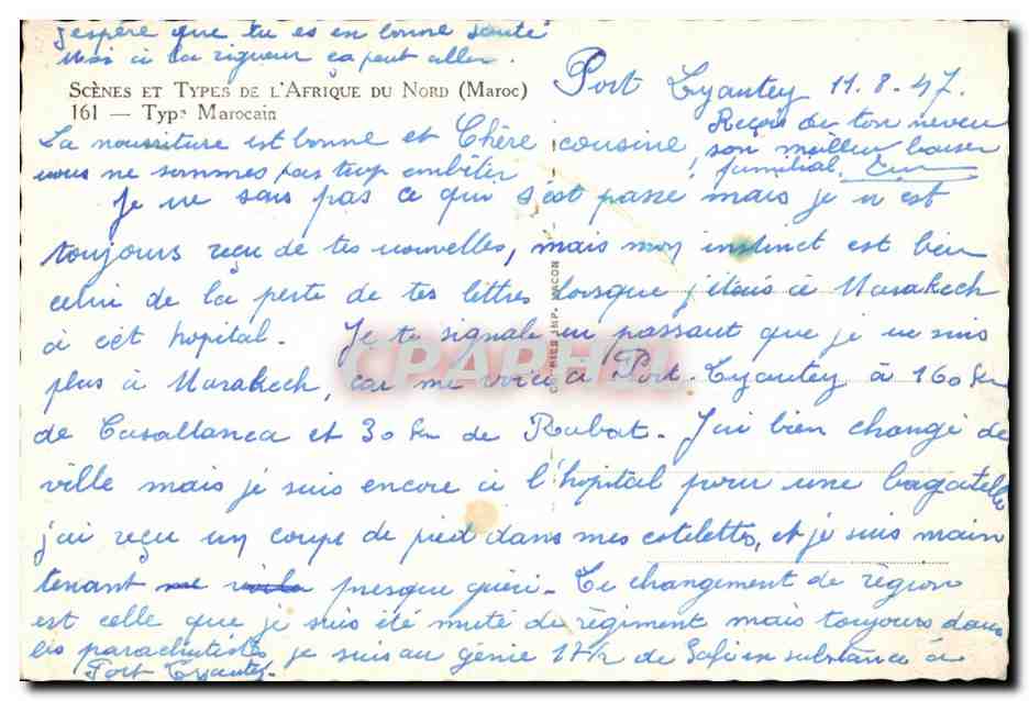 CPA Maroc Scenes Et Types de L Afrique Du Nord (Maroc) Typ Marocain Camel Chameau  — Rückseite