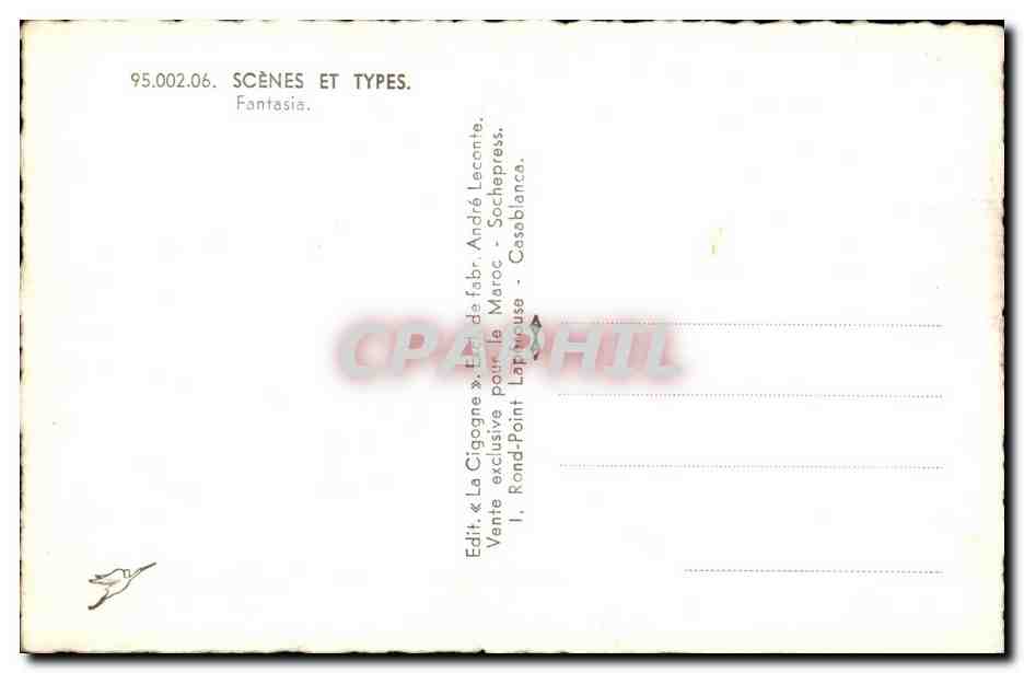 CPA Maroc Scenes Et Types Fantasia Cheval Horse — Back