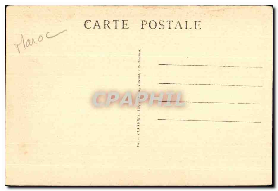 CPA Casablanca Le Palais de Justice The Court of Justice — Verso