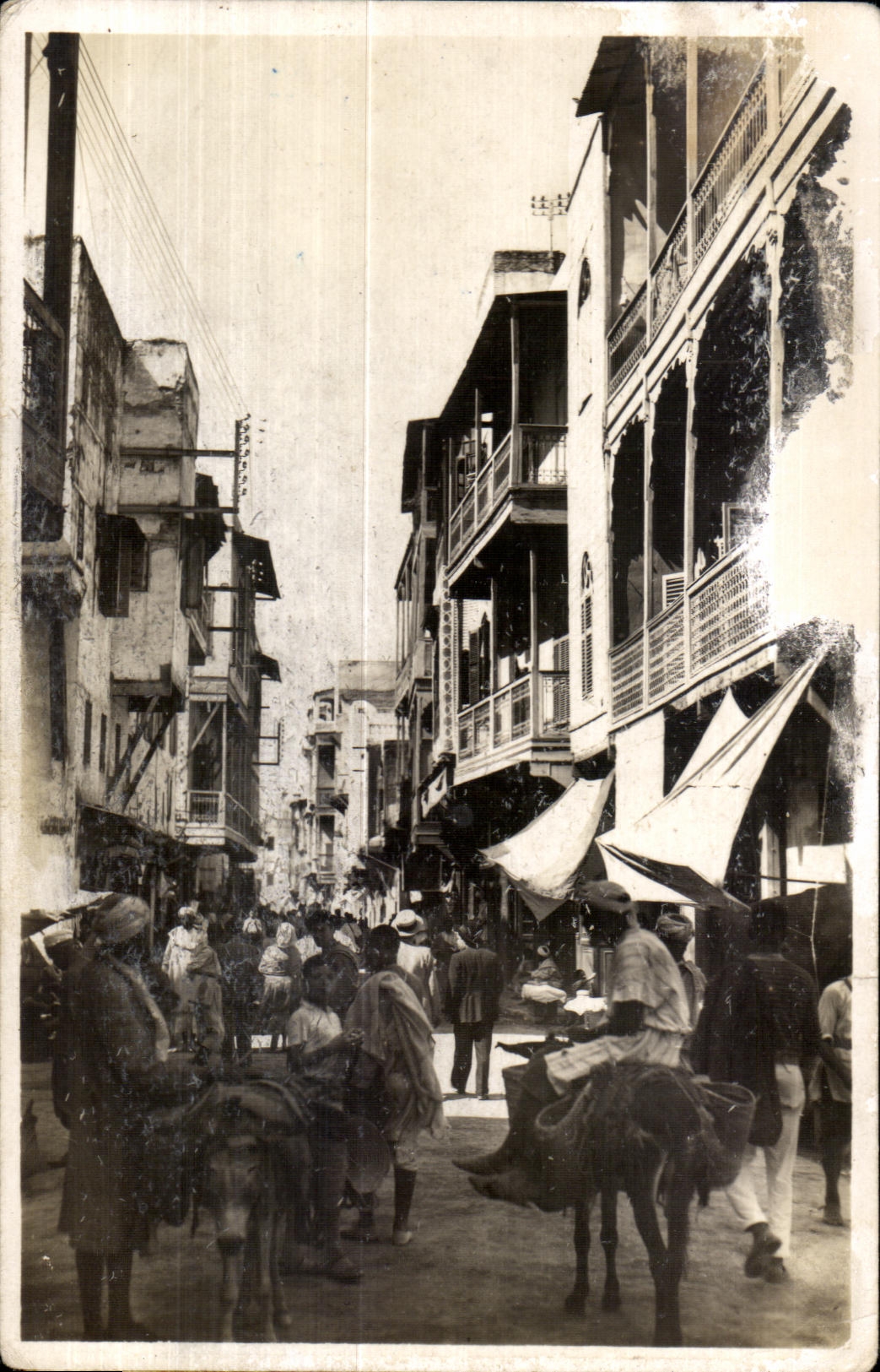 CPA Maroc Fes Une rue de Mellah A Street at Mellah