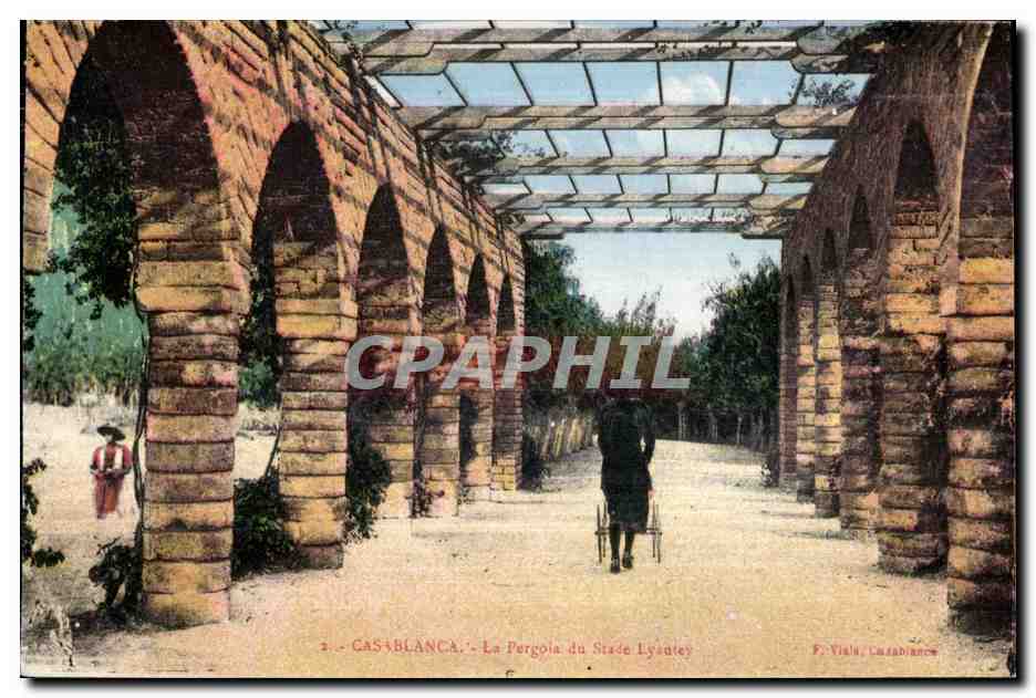 CPA Maroc Casablanca La Pergola du Stade Lyautey