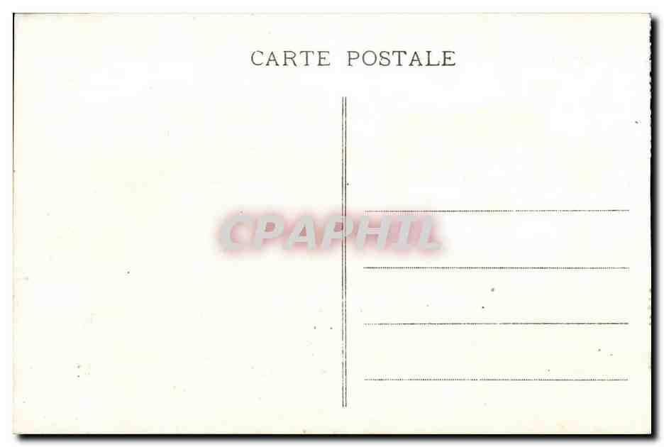 CPA Maroc Casablanca La Poste et le Jardin de la Subdivision — Rückseite
