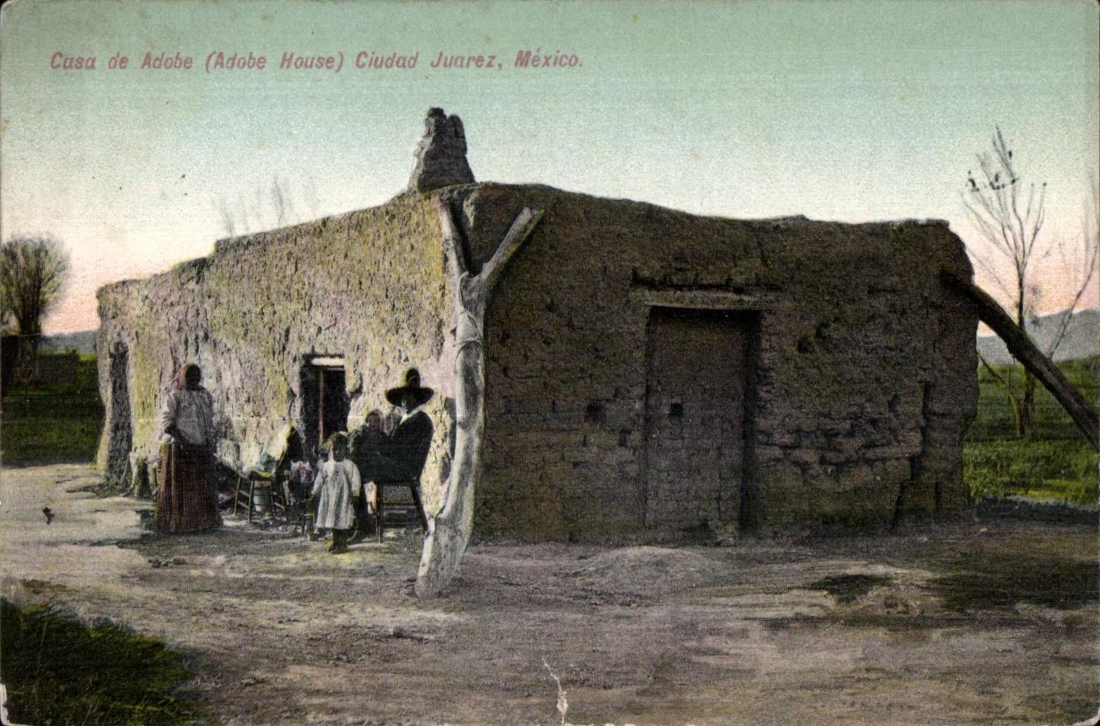 Casa de Adobe (Adobe House) Ciudad Juárez, México — éditeur Aztec Store, n° 504