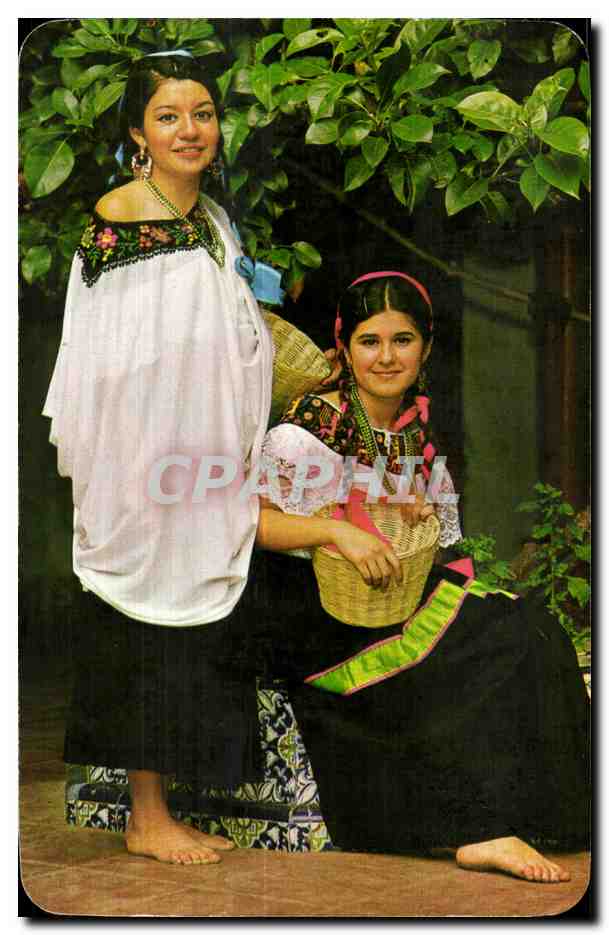 CPA Mexique Trajes Tipicos Tzeltal de la Region de Yajalon Typical Tzeital Dress from the Yajalon Region Chiapas Mexico