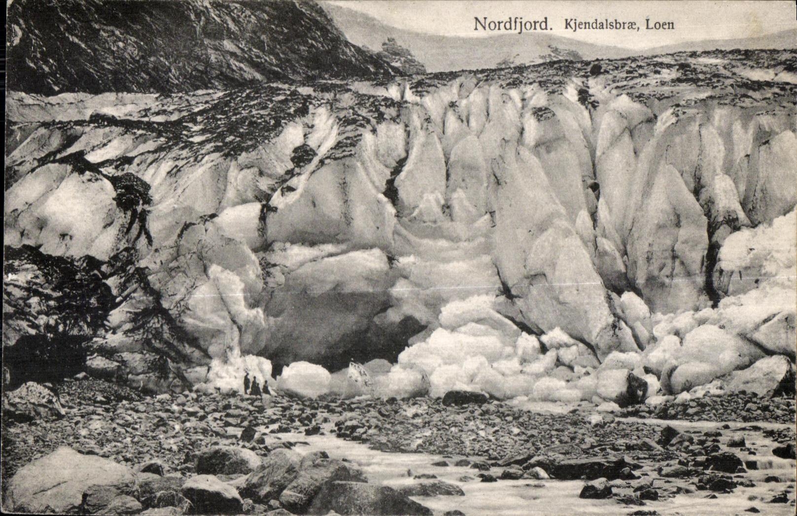 CPA Norvege Norway Nordfjord Kjendalisbrae Loen