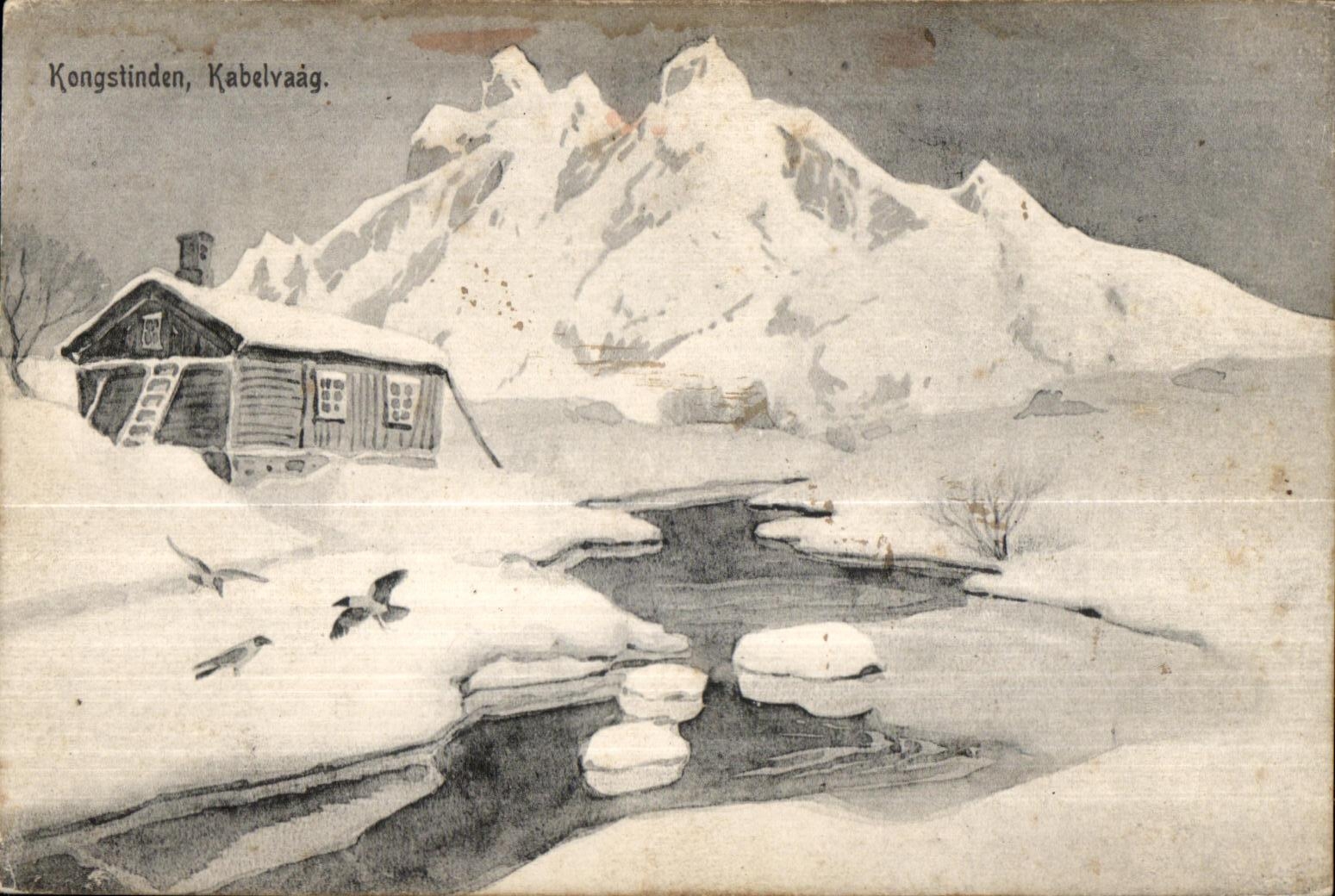 CPA Norvege Norway Kongstinden Kabelvaag