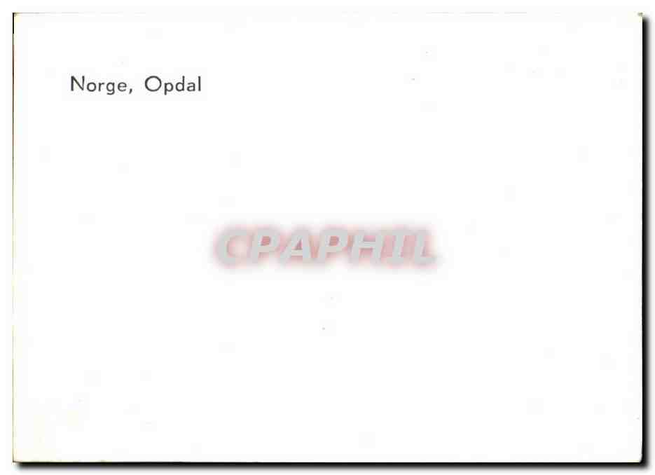 CPA Norvege Norway Norge opdal Horse Cheval — Verso