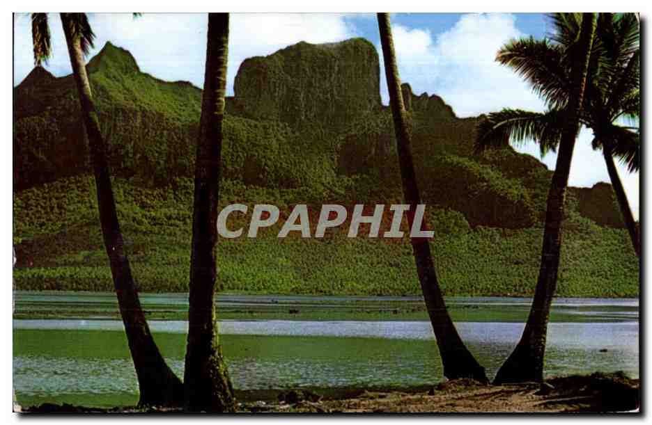 CPSM Tahiti Paysage de Bora Bora Scenery of Bora Bora