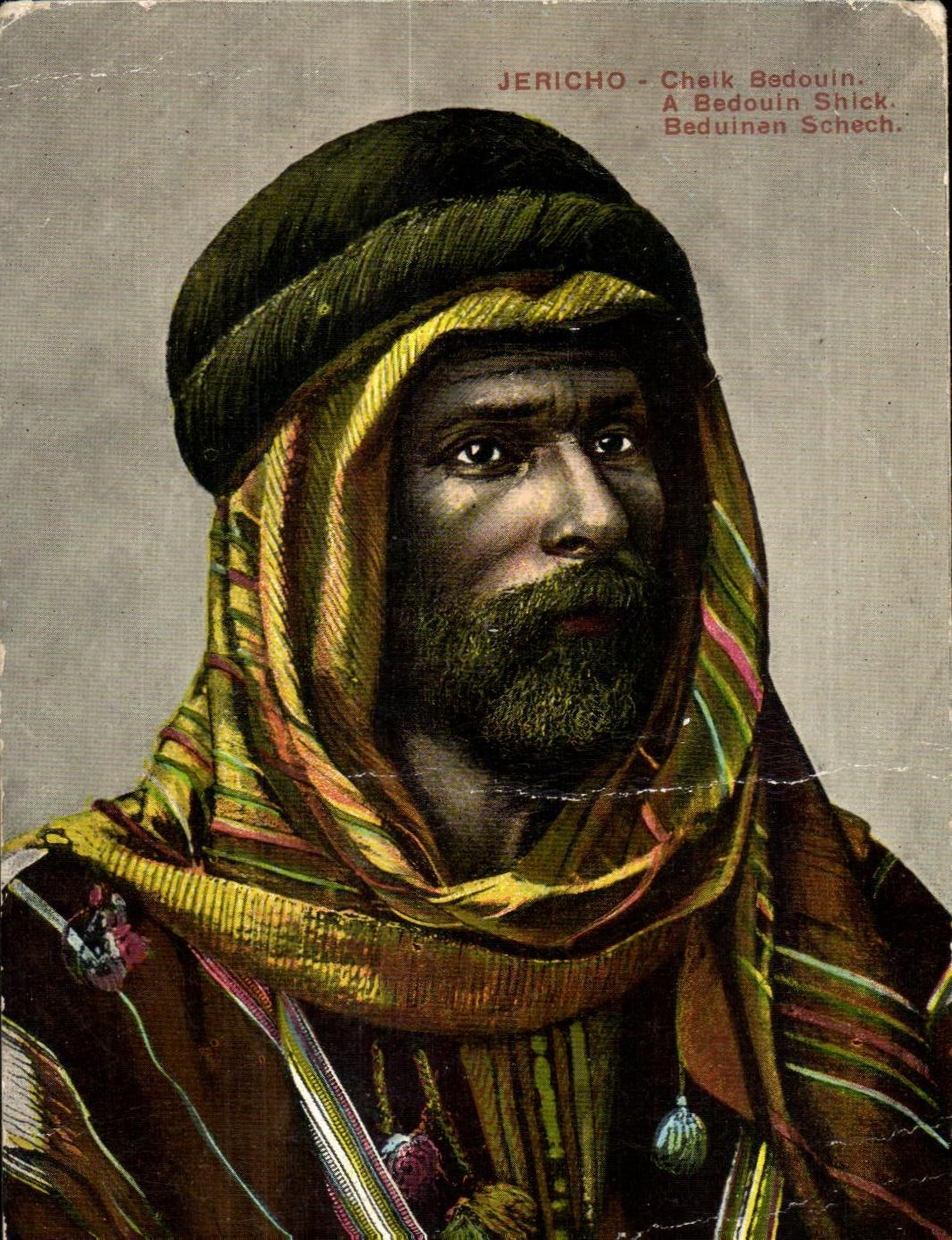 CPA Jericho Cheik Bedouin A Bedouin Shick beduinen Schech