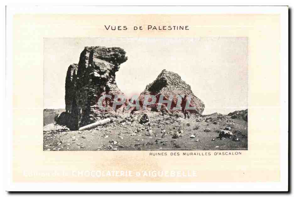 CPA Vues de Palestine Ruines des Murailles d Ascalon