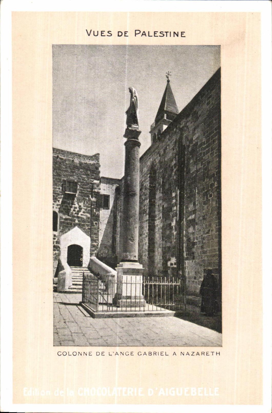 CPA Vues de Palestine Colonne de l Ance Carbiel a Nazareth