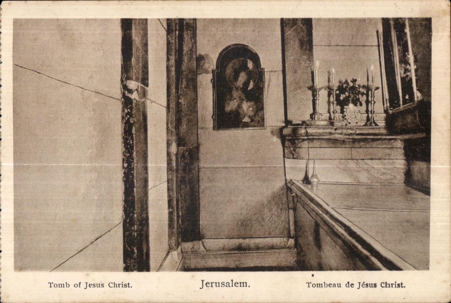 Tomb of Jesus Christ — Jerusalem — Publisher Georges A. Michel, Bethlehem (Palestine)