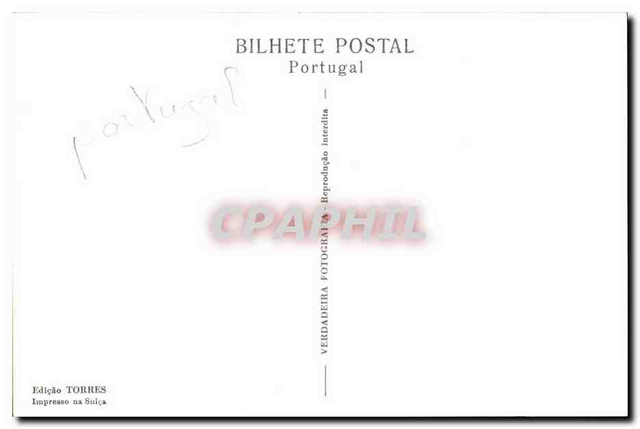 CPA Portugal Lisboa Praca do Comercio Bilhete Postal Portugal — Rückseite