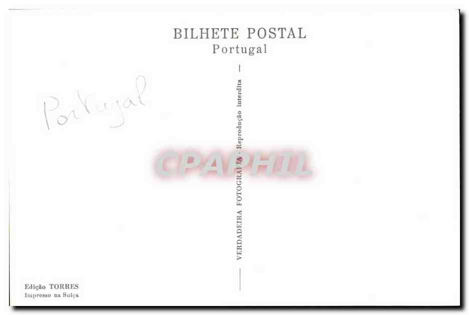 CPA Portugal Lisboa Praca do Comercio Bilhete Postal Portugal — Rückseite