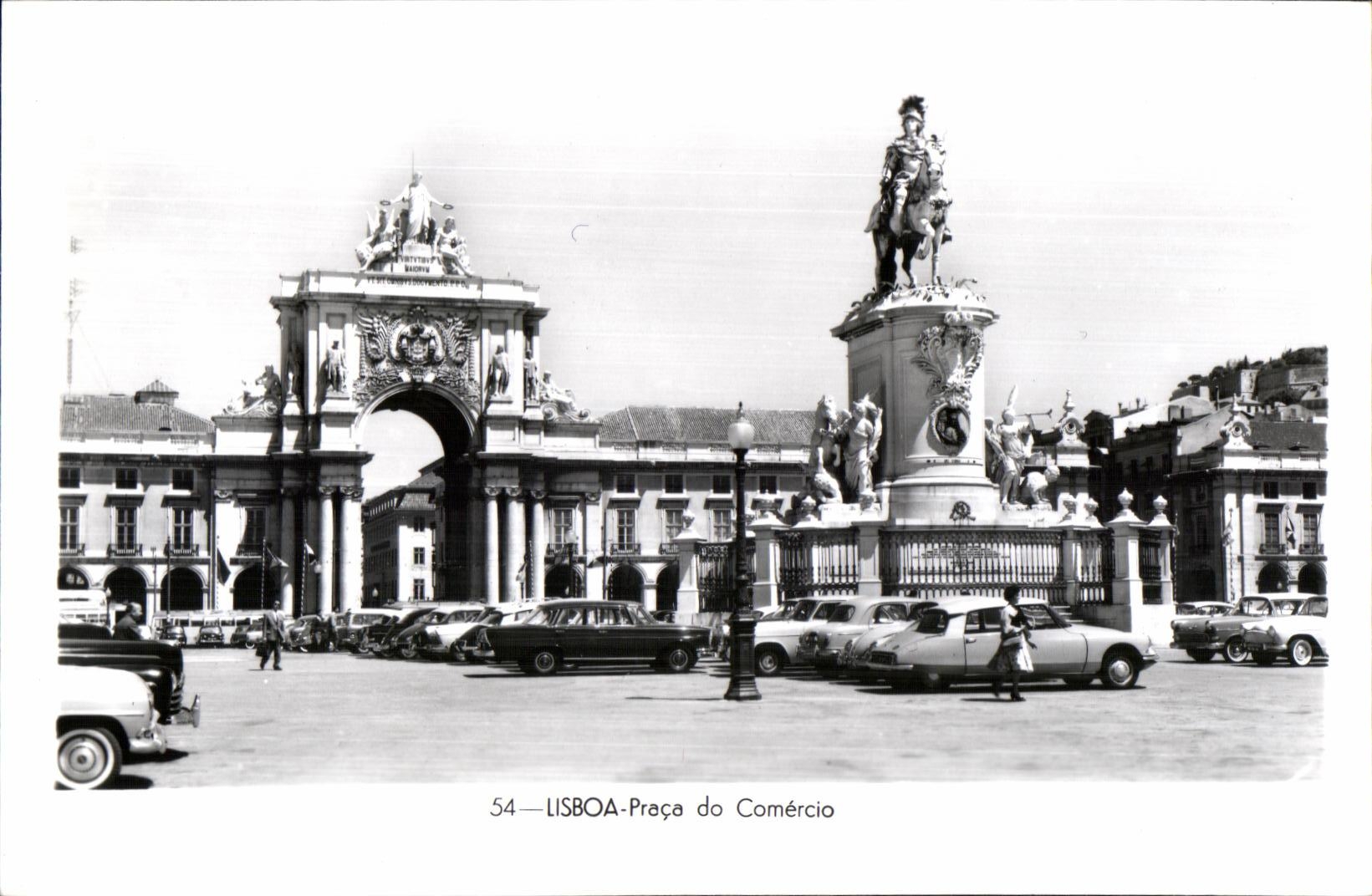 CPA Portugal Lisboa Praca do Comercio Feito em Portugal