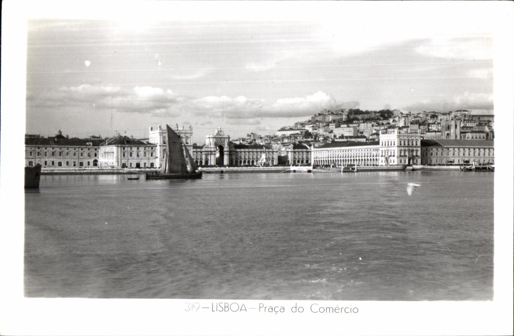 CPA Portugal Lisboa Prace do Comercio Feito em Portugal