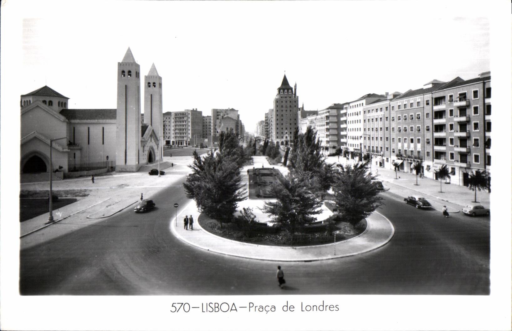 CPA Portugal Lisboa Praca de Londers Feito em Portugal