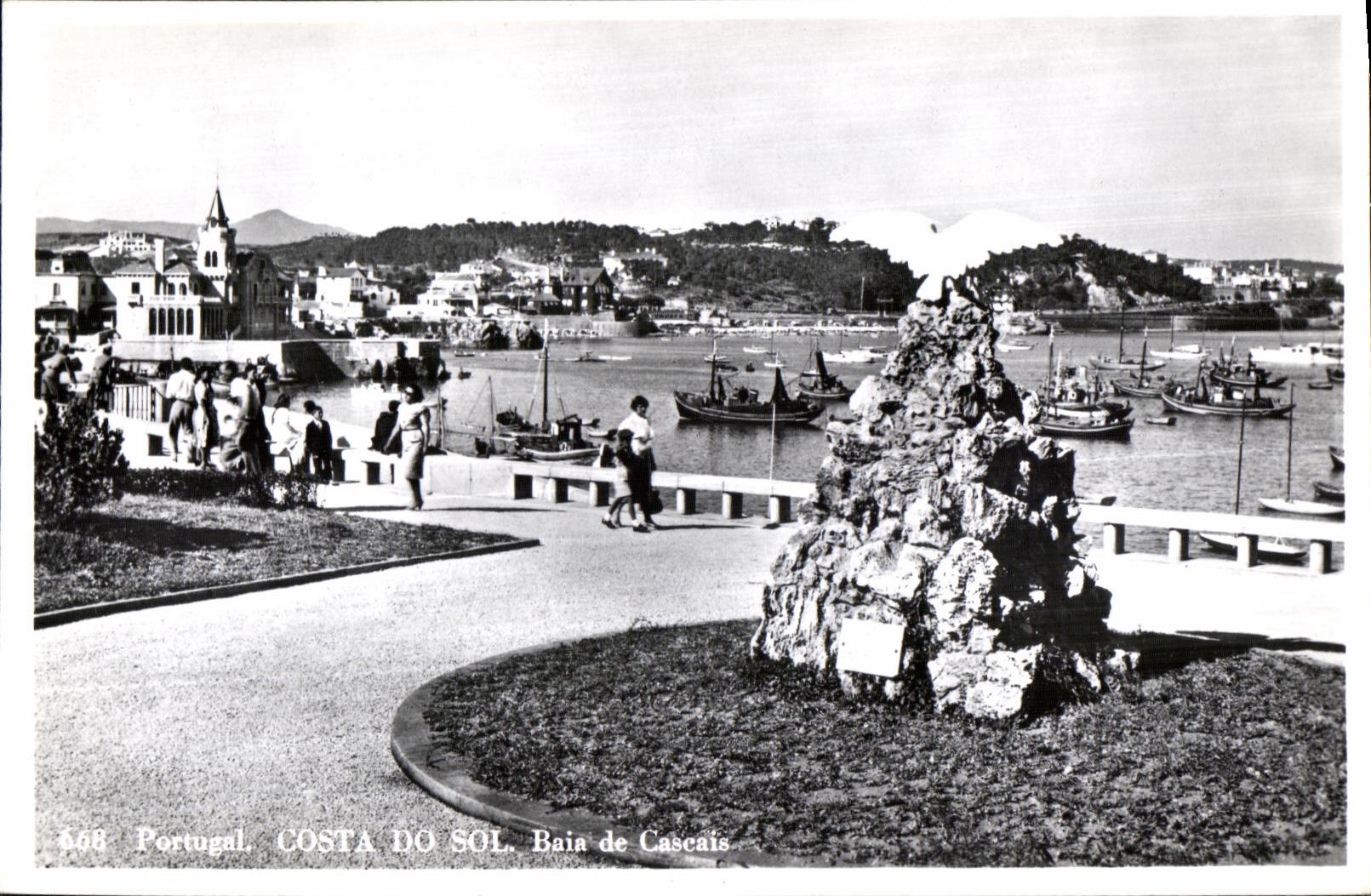 CPA Portugal Costa do Sol Baia de Cascais Belhete Postal Portugal