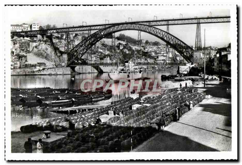 Porto — Exportation du Vin de Porto et Pont D. Luiz I — Éd. Fotografia Verdadeira n° 607