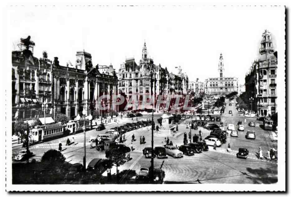 Porto — Place de la Liberté et Avenue des Alliés — Ed. Portugal Turístico