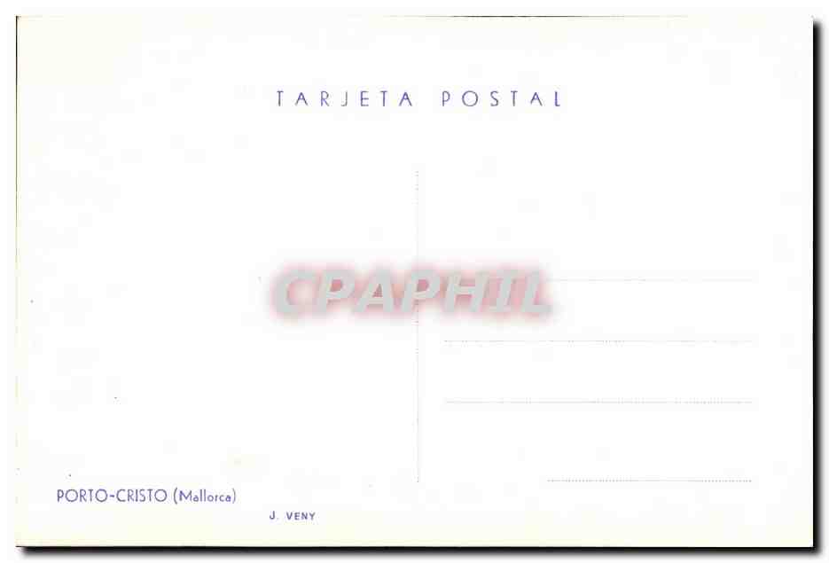 CPA Porto Cristo (Mallorca) Tarjeta Postal Portugal — Rückseite