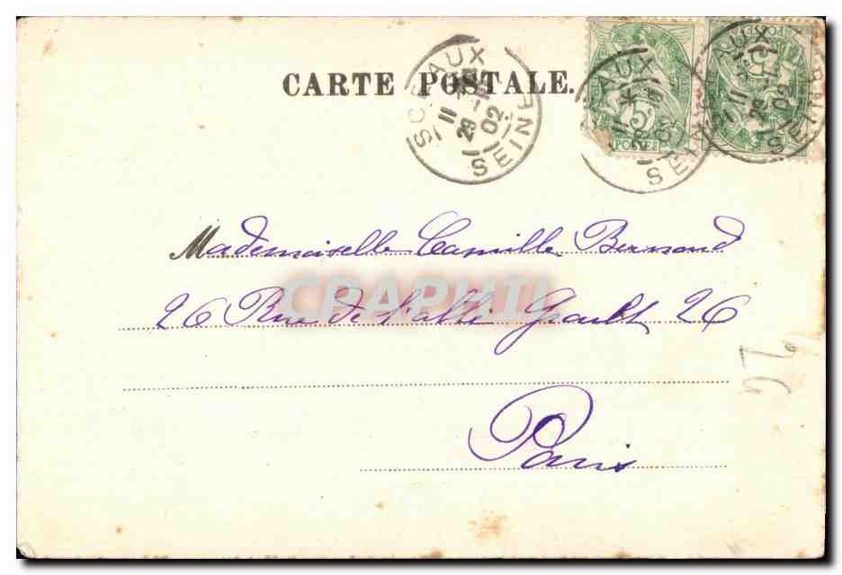 CPA La Portugaise Folklore Costume Femme Portugal Cigarette — Verso