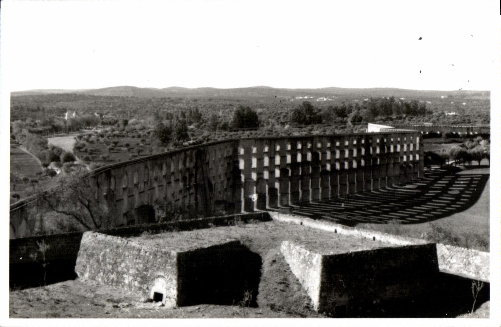 CPA Aqueduto da Amoreira Elvas Portugal