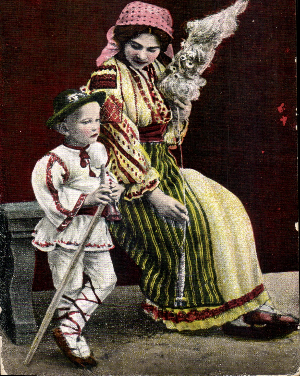 CPA Roumanie Rumania Folklore Costume