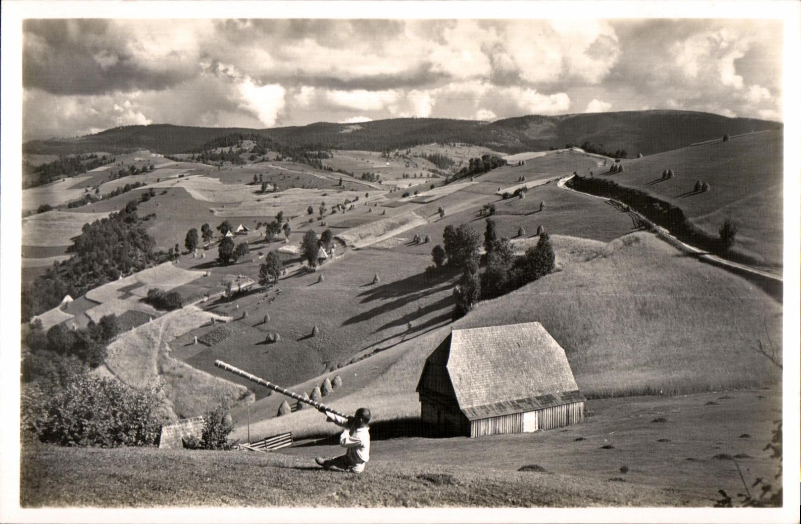 CPA Romania Vue dans les Montagnes Aqusent Ansicht aus dem