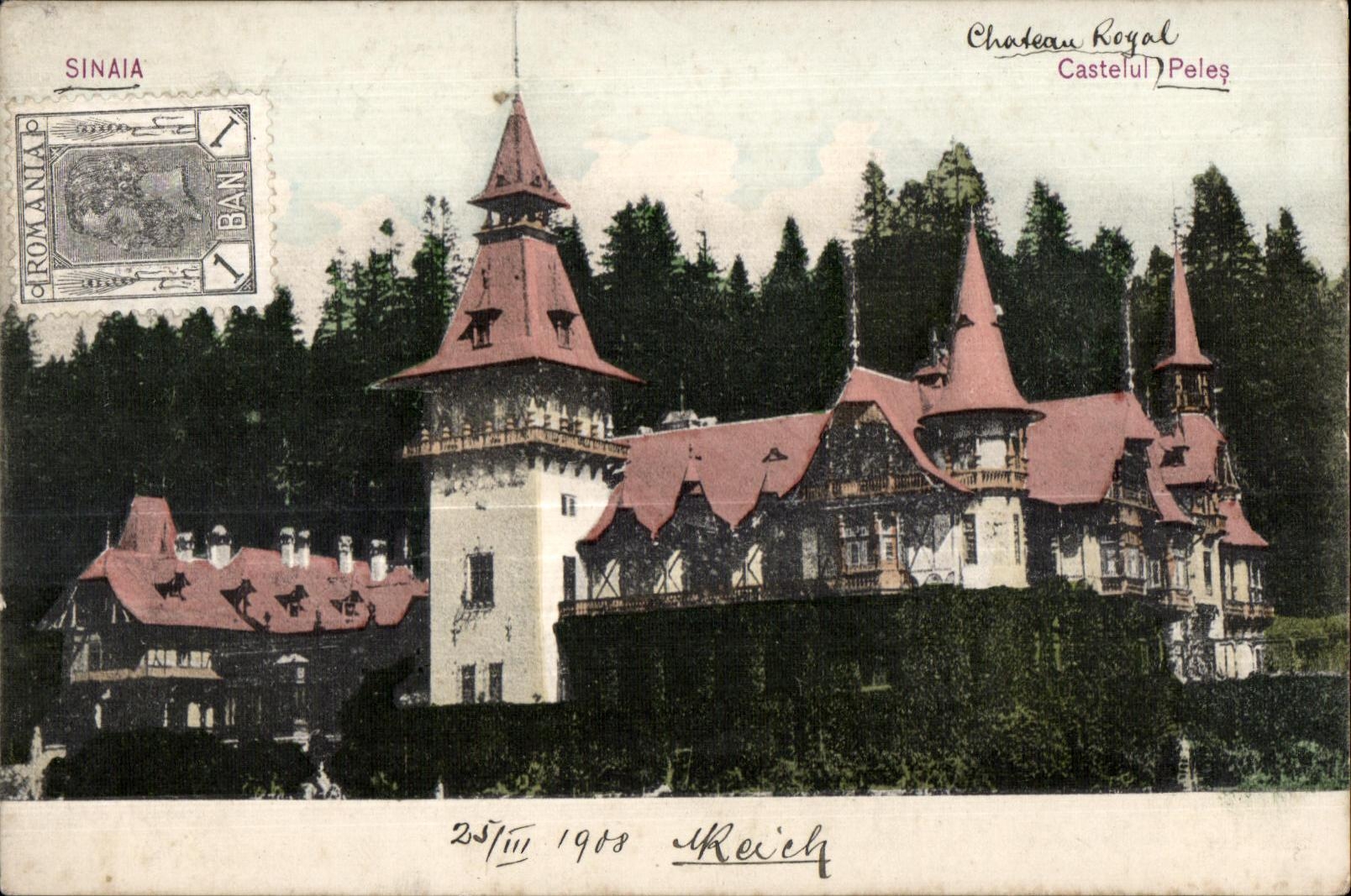 CPA Sinaia Castelul Peles Romania Roumanie 