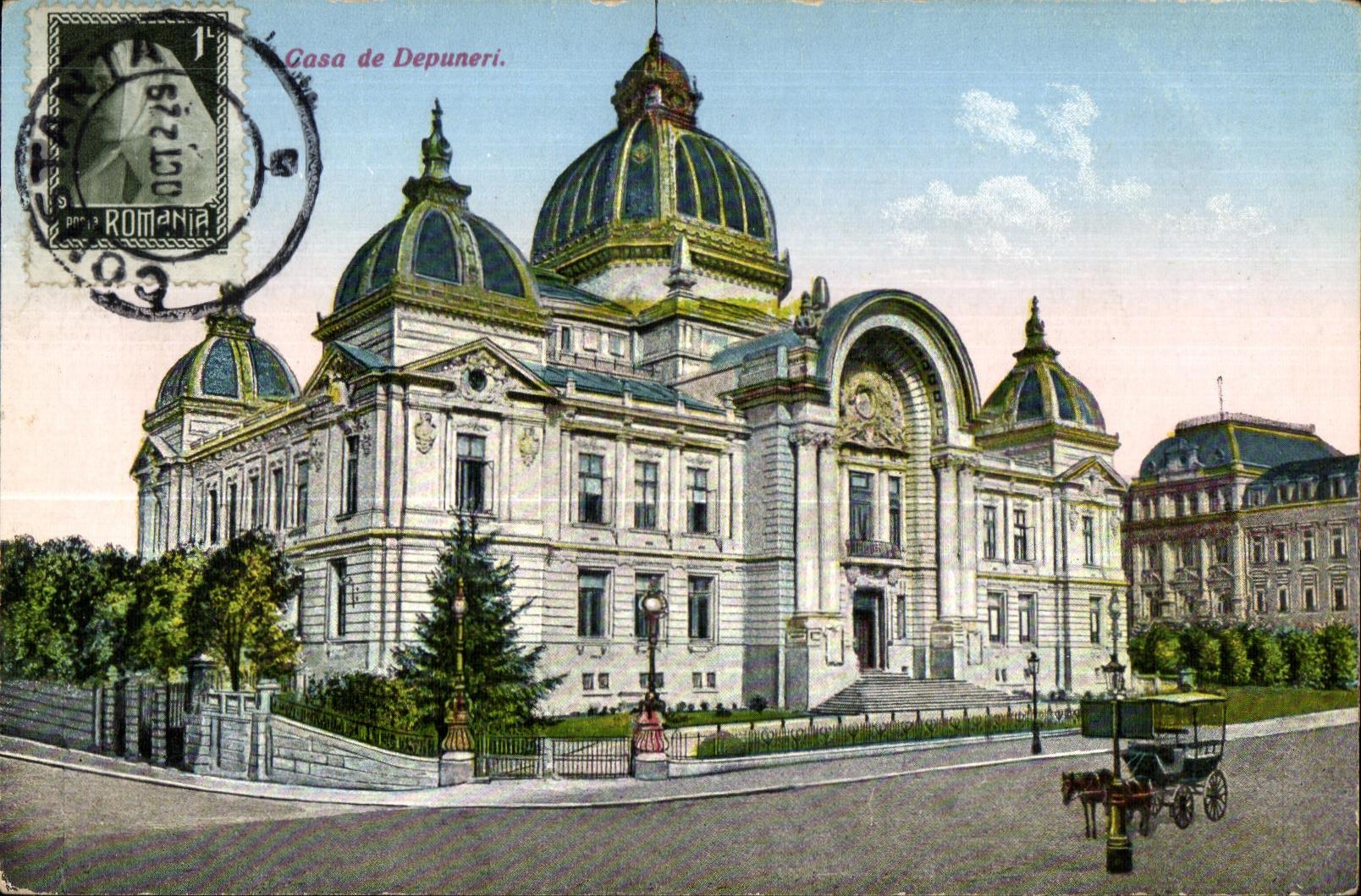 CPA Gasa de Depuneri Roumanie Rumania