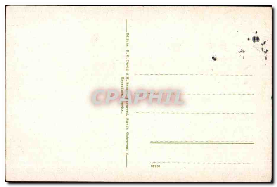 CPA Gasa de Depuneri Roumanie Rumania — Rückseite