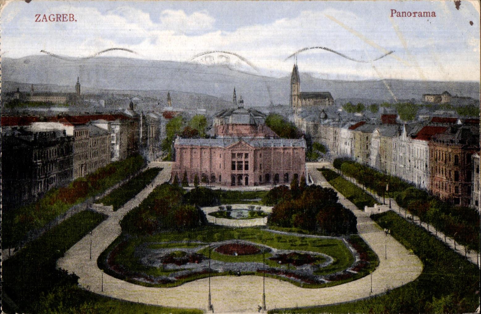 CPA Zagreb Panorama Croatie Croatia