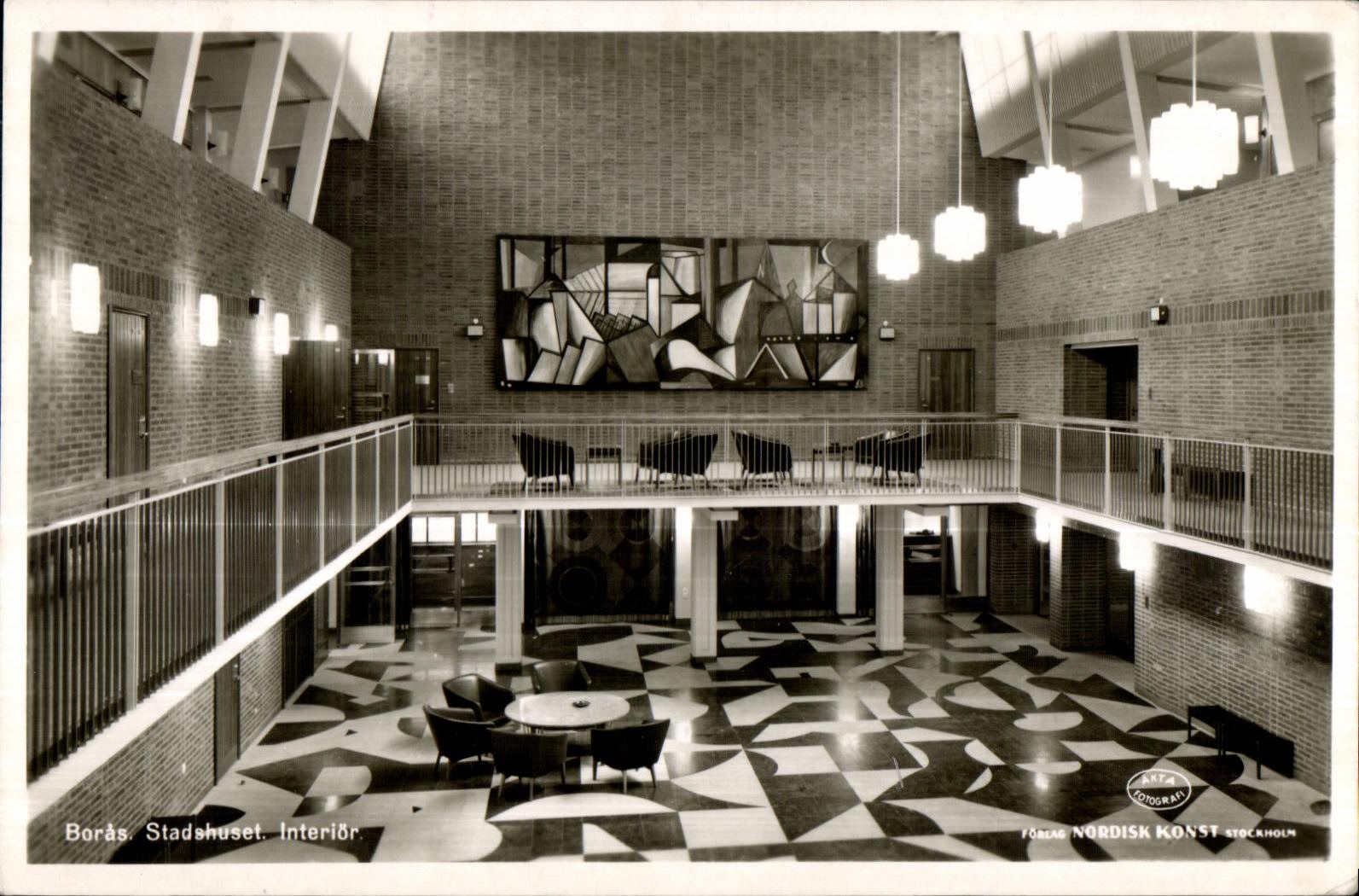 CPA Bords Stadshuset Interior Norway Norvege 