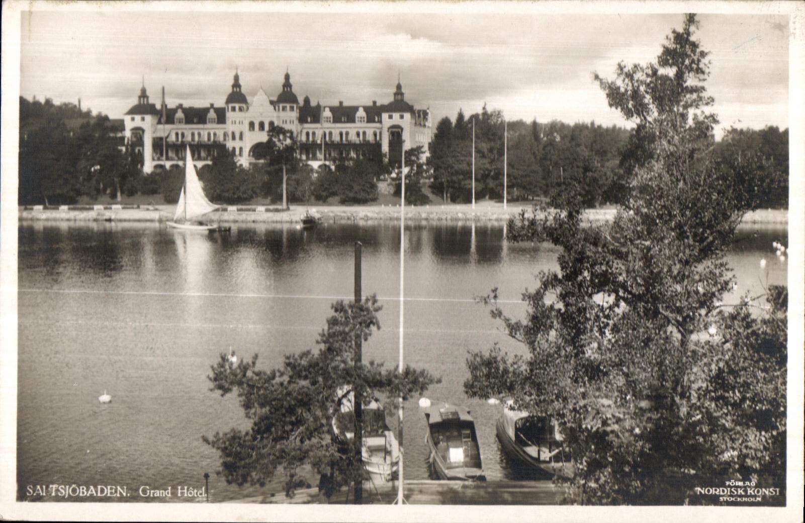 Saltsjöbaden — Grand Hotel — Förlag Nordisk Konst Stockholm