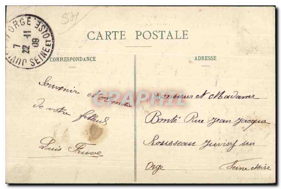 Toul - Hotel de Ville - CPA — Verso