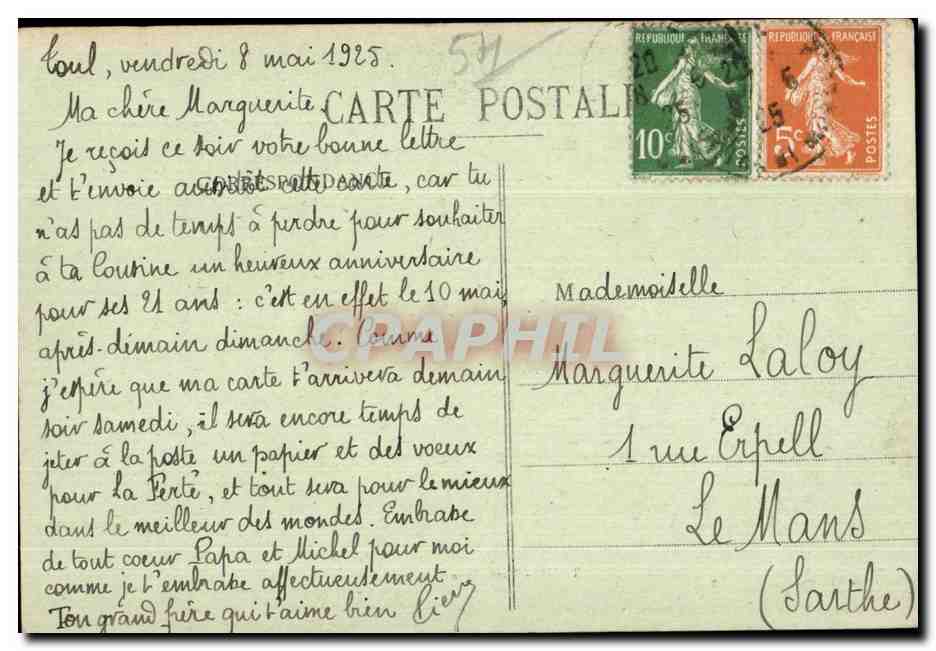 TOUL - Porte Jeanne d'Arc — Maison des Magasins Réunis, édit., Toul — Rückseite