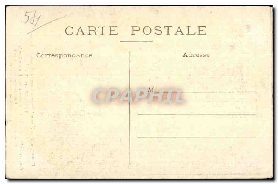 Monument aux Victimes de 1870 à Toul — œuvre de l'architecte Adeline et du sculpteur Tovany, inauguré le 23 septembre 1876 — Phototypie Billiou-Prison, Deuxnoude-les-Bas (Moselle) — Rückseite