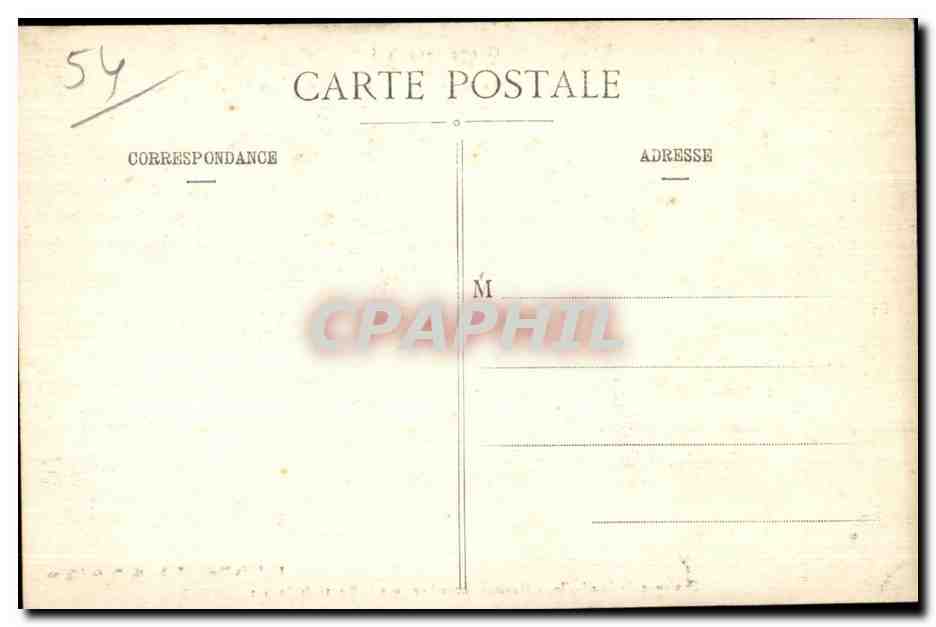 Environs de Luneville - Maisons Incendiees sur la Route de Jolivet - CPA Militaria  — Verso
