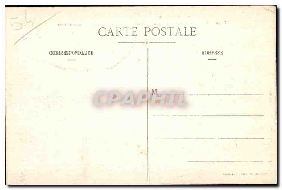 Vitrimont — Ruines après bombardements français et allemands en 1914-1915 — Édition Bastien, Lib. Jollin, Lunéville — Verso