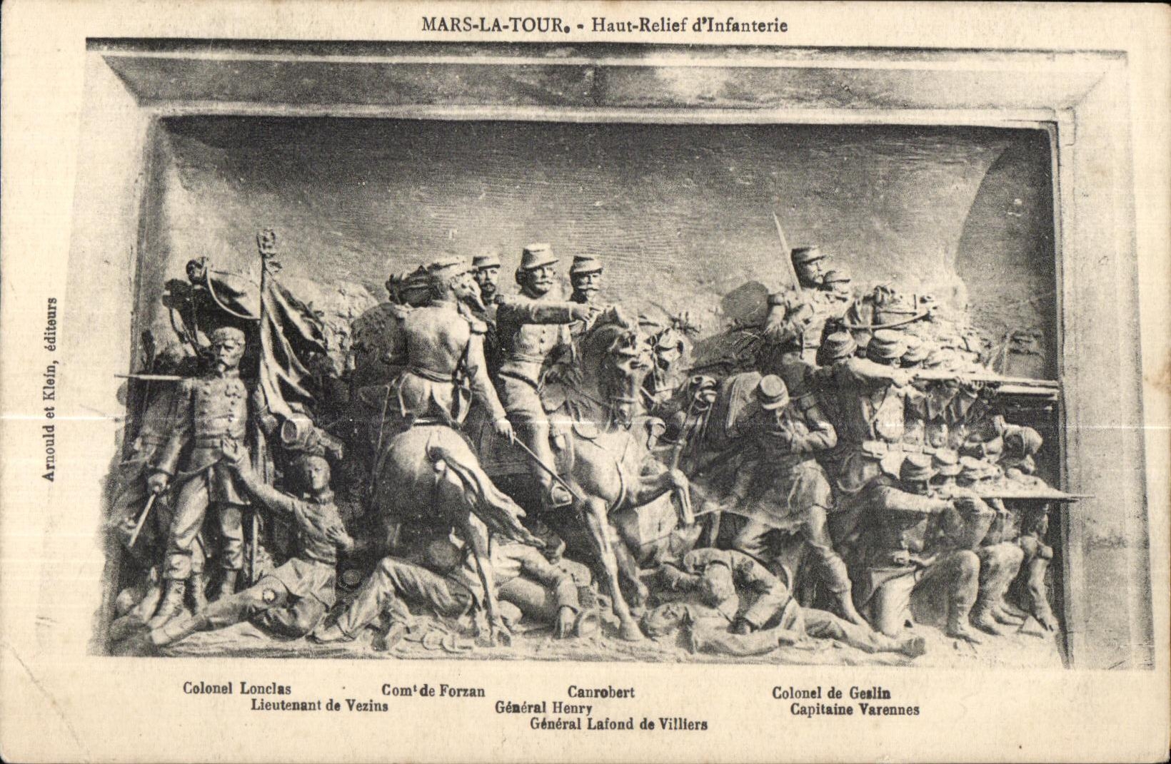 Mars-la-Tour — Haut-Relief d'Infanterie — Arnold et Klein, éditeurs